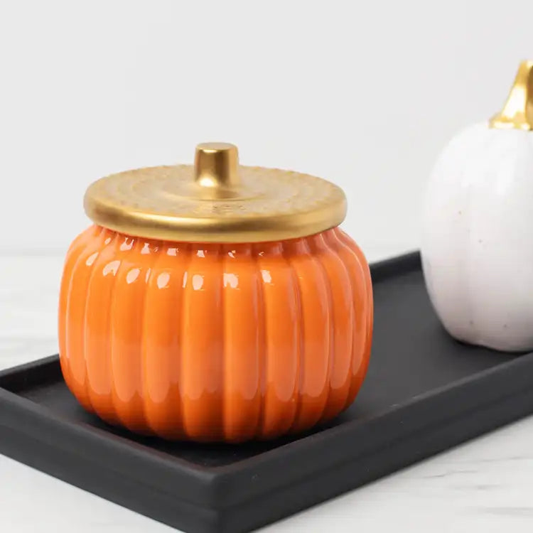 Pumpkin-Shaped Ceramic Jars | Limited Stock